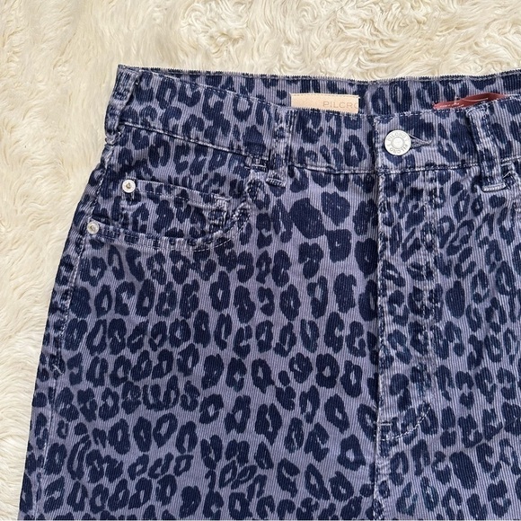 Anthropologie Pilcro Denim Bermuda Shorts Corduroy Animal Print 28 NWT New - Picture 5 of 12